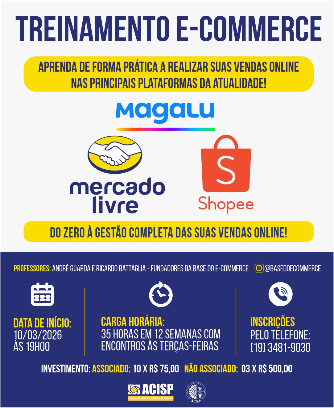 TREINAMENTO EM E-COMMERCE | NOVA TURMA 2026